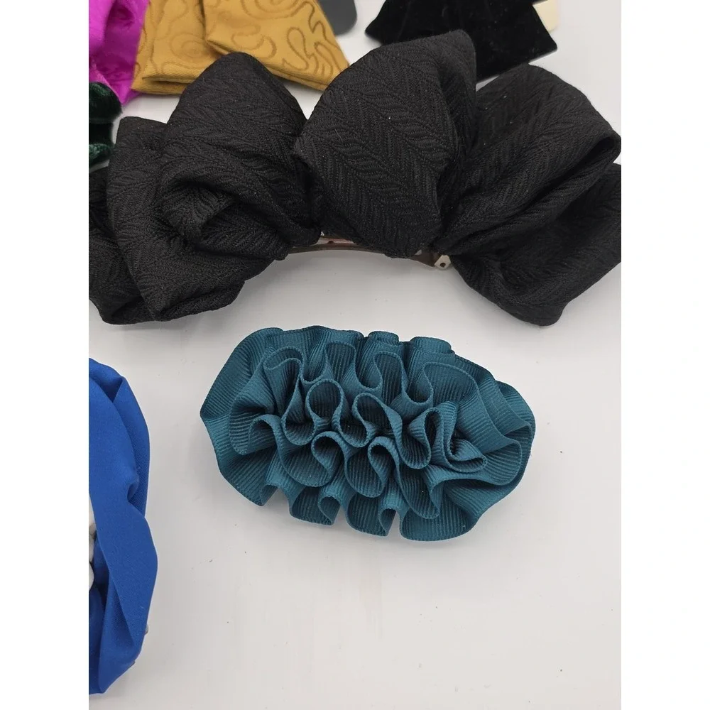 Vtg 1990's Hair Clip Bow‎ GOODY OVERSIZED Big Ruffle Bow NEW 8